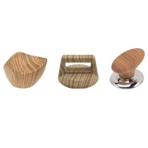 Einfache Topfgriffe aus Bakelit mit Holzmaserung, Langlebige Französische Kochgeschirr-Deckelgriffe - Product Image 5