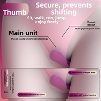 Tragbarer Kabelloser Fernbedienungs-Vibrator 40dB Leises Flirt-Spielzeug Klitoris-Stimulator für Frauen Diskretes Vergnügen