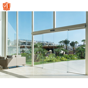 Kính không khung cửa trượt thông minh cảm biến cửa thương mại kính tự động hệ thống cửa trượt - Product Image 5