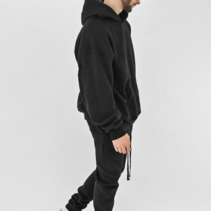 เสื้อฮู้ดสวมหัวสไตล์วินเทจสำหรับผู้ชายไซส์พิเศษพิมพ์ลายปักโลโก้ผ้าฝ้าย100% ทันสมัยสำหรับฤดูใบไม้ร่วง - Product Image 5