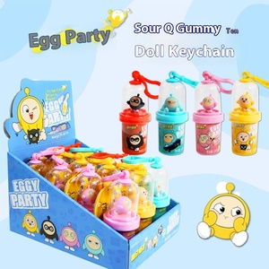 Usine directe créative gelée bonbons jouer jouet oeuf clé boucle poupée avec des collations aromatisées aux fruits pour enfants cadeaux de fête - Product Image 6