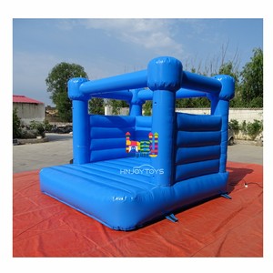 Château gonflable commercial blanc 3m*3m en PVC, maison de fête gonflable pour la famille, château gonflable bleu foncé pour mariage en extérieur - Product Image 3