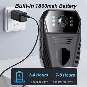 Caméra corporelle industrielle antichoc en ABS rigide avec clip dorsal, enregistrement en boucle, compression H.264, audio synchrone, pour applications juridiques et vidéo (DV) - Product Image 5