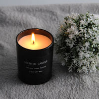 Witoyou 160g Geurkaarsen Groothandel Handgemaakte Luxe Parfumgeurende Kaarsen in Zwarte Pot met Premium Verpakking voor Bruiloft Souvenirs