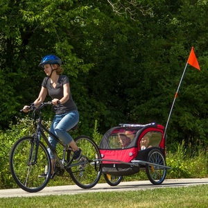 Remolque de Bicicleta Plegable 2 en 1 para Mascotas, <span class=keywords><strong>Silla</strong></span> de Bicicleta para Perros, Cochecito y Remolque para Bicicleta - Product Image 5