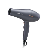 Sèche-cheveux CONFU à moteur DC haute vitesse 2300W, séchage rapide, diffuseur, pour cheveux bouclés/épais/fins, ions négatifs, usage hôtelier, garantie 1 an