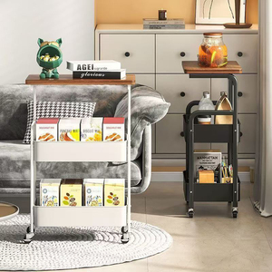 <span class=keywords><strong>Chariot</strong></span> de rangement roulant au design moderne <span class=keywords><strong>Chariot</strong></span> multicouche pour la <span class=keywords><strong>cuisine</strong></span> - Product Image 3