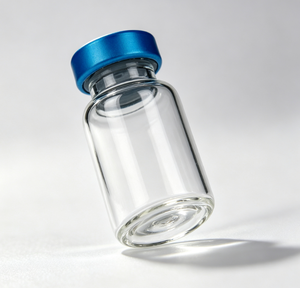 Frascos de vidrio borosilicato transparente con tapa de aluminio azul brillante, botellas pequeñas con cuello sellado para almacenamiento de muestras domésticas - Product Image 5