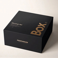 Boîte d'emballage en carton rigide pliable sur mesure avec aimant, boîte cadeau de luxe pliable avec couvercle magnétique