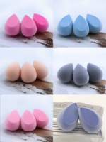 Éponge de maquillage en microfibre velours ultra douce personnalisée en gros, logo de marque privée, OEM, en vrac, applicateur de fond de teint, utilisation sèche et humide