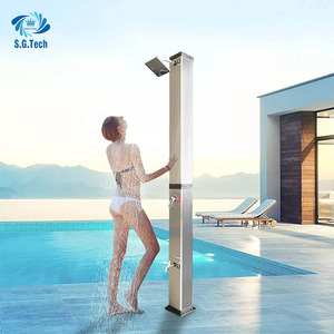 Columna de Ducha Solar para <span class=keywords><strong>Piscina</strong></span> de Acero Inoxidable Water Crown, Impermeable, Ahorro de Energía, Ecológica - Product Image 2