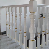 Simple moderne nouveau Style chinois lumière luxe main courante en bois massif Bussen escalier rambarde pour Villa intérieur château gonflable