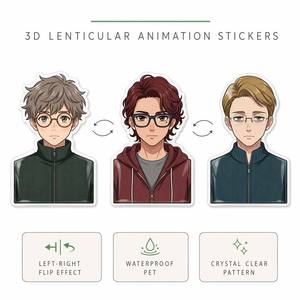 สติกเกอร์ตามสั่งกันน้ำสติกเกอร์อะนิเมะสติกเกอร์เคลื่อนไหว3D สำหรับรถยนต์แล็ปท็อปตู้เย็น - Product Image 1
