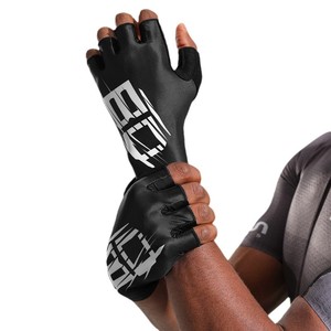 Upodn Gants de cyclisme demi-doigts absorbant les chocs pour vélo de route et de montagne adulte unisexe jaune noir - Product Image 3