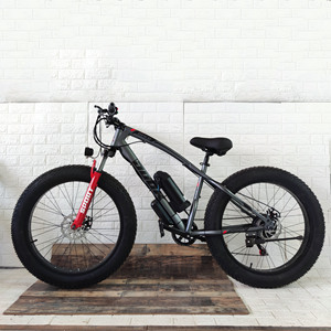 Vélo de montagne électrique Dook, pneus larges de 26 pouces, moteur à moyeu arrière, batterie au lithium, vélo tout-terrain pour adultes - Product Image 4
