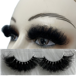 Venta caliente Lash Mink Lashes 25mm Natural Eyelash Fluffy Pestaas Postizas Al Mayor Full Strip Eyelashes Cils Natural Mink Lashes - Product Image 6