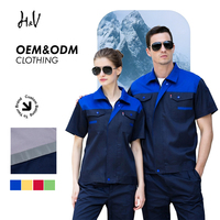 Uniforme de Trabajo de Alta Calidad para Reparación de Automóviles, Transpirable, Práctico, de Manga Corta, con Logotipo OEM, para Verano