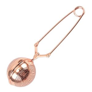 Filtre à café réutilisable en acier inoxydable 304 sur mesure, infuseur à boule dorée en maille métallique à clipser pour thé en vrac, vente en gros - Product Image 3
