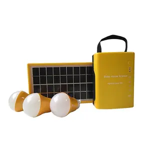 ESG Outdoor Portable Mini Power Three LED Bulbs Home LED Lighting Solar Kit Off Grid with Solar Panels Solar System