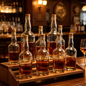 Bouteille en verre réutilisable lisse <span class=keywords><strong>de</strong></span> 500 ml, sérigraphiée professionnellement, pour gin, whisky, vin, vodka, brandy - Product Image 4