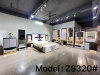 Ensemble de meubles de chambre à coucher contemporains et complets pour lit king size, avec cadre en bois, pour chambre double, mobilier de luxe pour la maison