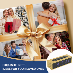 <span class=keywords><strong>Radio</strong></span>-<span class=keywords><strong>réveil</strong></span> numérique portable EMAF avec écran LED <span class=keywords><strong>en</strong></span> acrylique, affichage de la température, boîtier <span class=keywords><strong>en</strong></span> bambou <span class=keywords><strong>naturel</strong></span> et <span class=keywords><strong>radio</strong></span> FM - Product Image 5