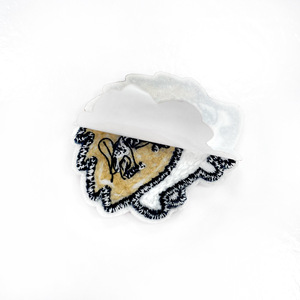 Adorables badges autocollants en forme d'animaux de la savane, broderie douce en chenille, appliques pour vêtements et chapeaux d'enfants - Product Image 3