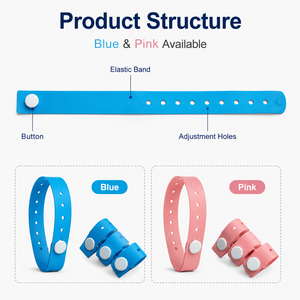 Risenmed Muestras Gratis Torniquete Médico Desechable de Goma Elástica con Botón y Orificio, Torniquete de Vendaje de TPE Sin Látex - Product Image 2