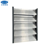 Grille d'aération en alliage d'aluminium résistante aux intempéries pour montage mural extérieur HVAC, persienne étanche aux intempéries