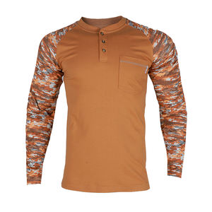 FRシャツ難燃性シャツNFPA2187オンス作業用難燃性作業服難燃性ヘンリーシャツ - Product Image 1