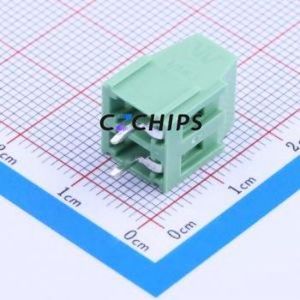 WJ500V-5.08-2P Screw Terminal Block Through hole Component (THT),P=5.08mm Connector 1x2P 5.08mm Green Through Hole - Product Image 2