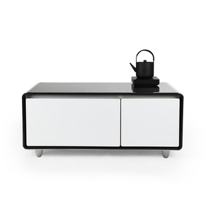 <span class=keywords><strong>Réfrigérateur</strong></span> intelligent à double <span class=keywords><strong>porte</strong></span> pour le salon appareils ménagers avec deux ports USB et chargeur sans fil audio de haute qualité - Product Image 3