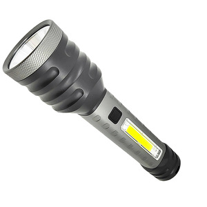 Usb <b>Rechargeable</b> <b>Flashlight</b> 300-400M Beam Distance Led Tactical Light For Camping Outdoor Use With Sos Mode - Product Image 4