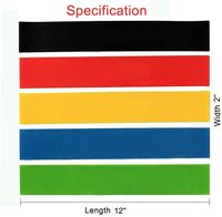 Bandes de Résistance en Latex Naturel à 100% de Différentes Couleurs, Mini, 12 Pouces de Long, Lot de 5, Rose, Personnalisables