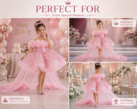 Robe de princesse de luxe pour filles, épaules dénudées, à sequins, pour concours de beauté, demoiselle d'honneur, mariage, fête d'anniversaire