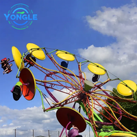 Parc d'attractions Carnaval Jeu Fun Fair Thrill Fairground Attraction Swing Twister Double Flying Chairs Rides Parachutiste Ride