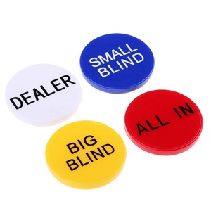 Accessoires de casino Lot de 4 boutons de croupier de <span class=keywords><strong>poker</strong></span> professionnel Texas Hold'em 2 pouces - Product Image 4