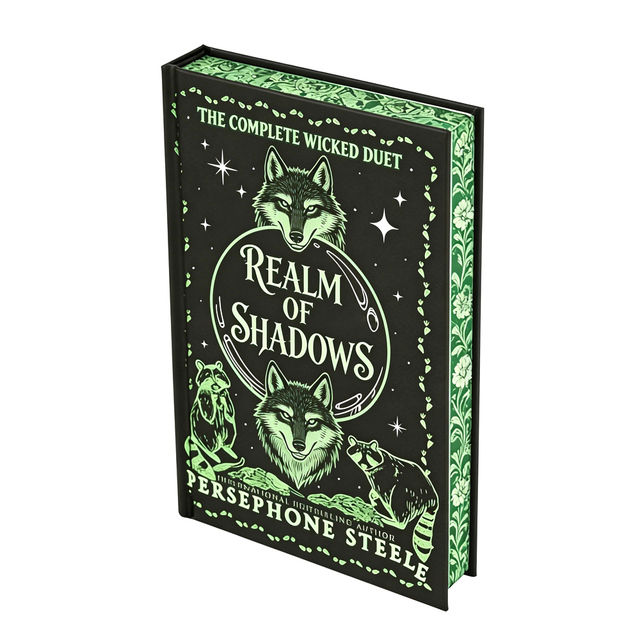 Custom Special Edition Book Printing with Stenciled Sprayed Edges Luxury Hardcover Novel Collector's Edition with Slipcase Box