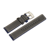 Conception personnalisée en cuir rembourré multicolore taille normale à la mode toile à voile bracelets de montre doublure résistante à l'eau coutures lumineuses