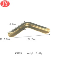 Jiuang besi 20mm sudut logam untuk casing tas pelindung Notebook