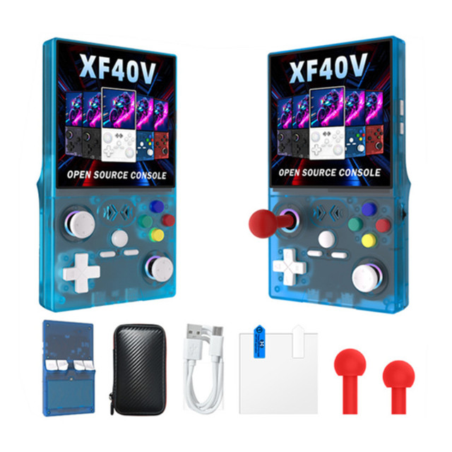 2025 new XF40V Retro Handheld Game Console with Wi-Fi function 4 Inch IPS Screen and Joystick Portable gaming Player
