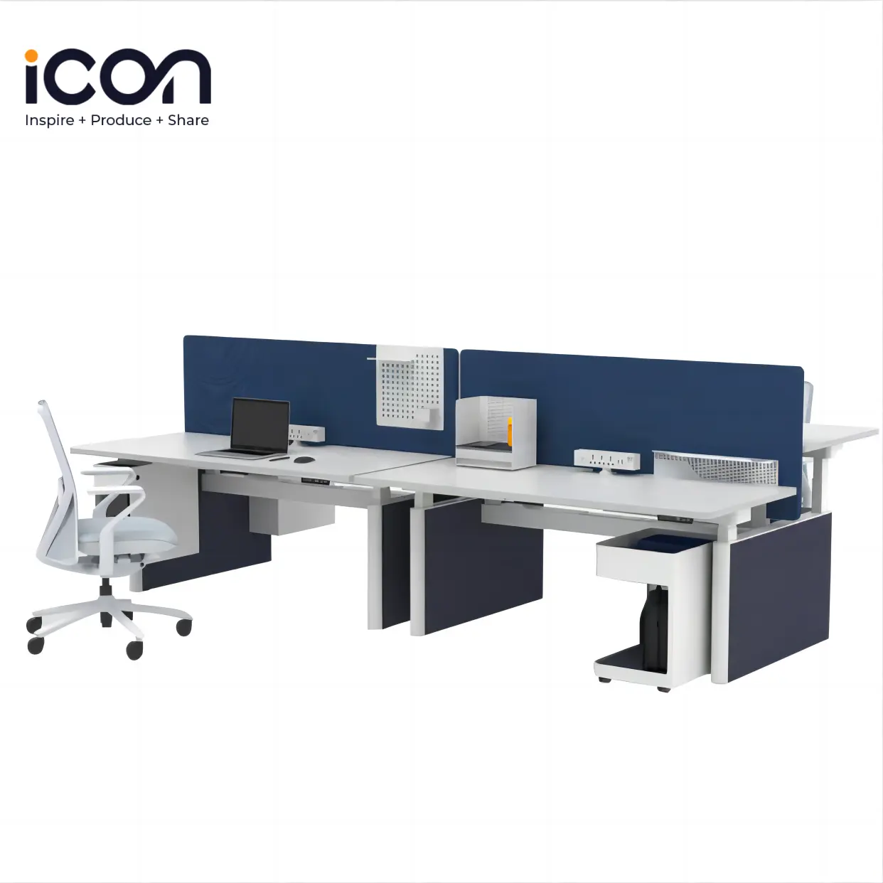 Modular Office Furniture Workstation Cubicle Altura Ajustável Mesa Permanente Elétrica Motorizada Sit and Stand Desk Table Set