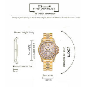 Grande montre à quartz étanche de 37 mm avec cadran en alliage à 3 aiguilles et bracelet en cuir pour couples - Product Image 6