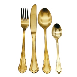 <span class=keywords><strong>Cubiertos</strong></span> Allahome LFGB de Fábrica con Certificación BSCI, <span class=keywords><strong>Cubiertos</strong></span> de Cobre, Juego de <span class=keywords><strong>Cubiertos</strong></span> de Acero Inoxidable Dorado Vintage - Product Image 2