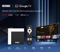 Decodificador de Streaming Oficial GTV 2026 KM7 Plus 4K HDR10 Plus con Puerto LAN y WiFi de Doble Banda para Entretenimiento en el Hogar Inteligente