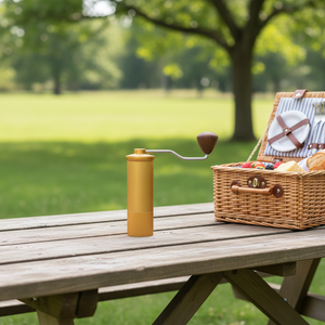 Moulin à <span class=keywords><strong>café</strong></span> à manivelle lisse, réglage fin et grossier, toutes les pièces détachables, facile à entretenir pour la préparation quotidienne familiale - Product Image 1