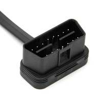 Linkyou plat mince OBD2 connecteur voiture outil de Diagnostic Auto Scanner cuivre mâle femelle interrupteur à Angle droit 1 an montage universel