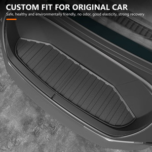 Compatible Tesla Cybertruck 2021-2023, tapis <span class=keywords><strong>de</strong></span> rangement inférieur en TPE durable <span class=keywords><strong>de</strong></span> 3,5 mm d'épaisseur, luxe, écologique, ensemble complet, coffre avant et arrière - Product Image 3