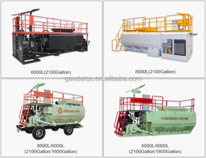 8000L 2100 गैलन <span class=keywords><strong>Hydroseeder</strong></span> डीजल चालित उच्च दबाव कृषि बीज परिदृश्य Hydroseeding बोने की मशीन - Product Image 3