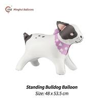 Ballon en aluminium 3D mignon en forme de chien (Corgi, Teckel, Bouledogue) pour décoration de fête d'anniversaire sur le thème des animaux de compagnie, gonflable à l'hélium